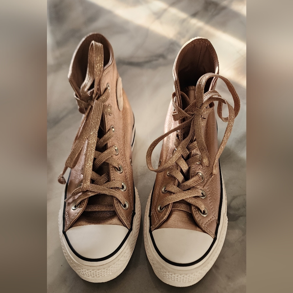 Converse Metallic High-Top Sneakers